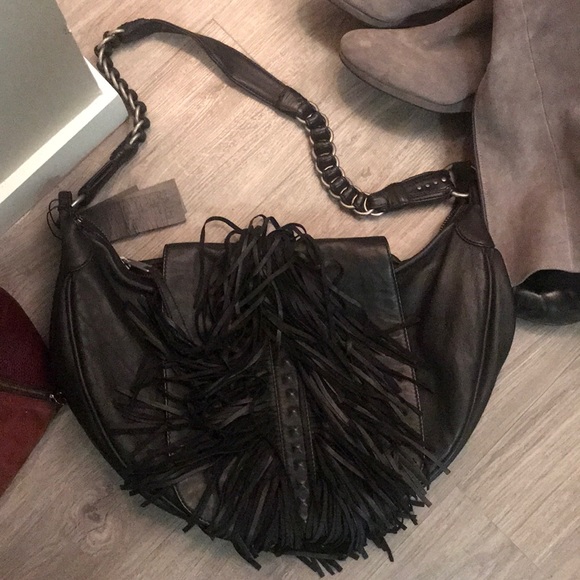 Leather hobo with accents! - Picture 1 of 6